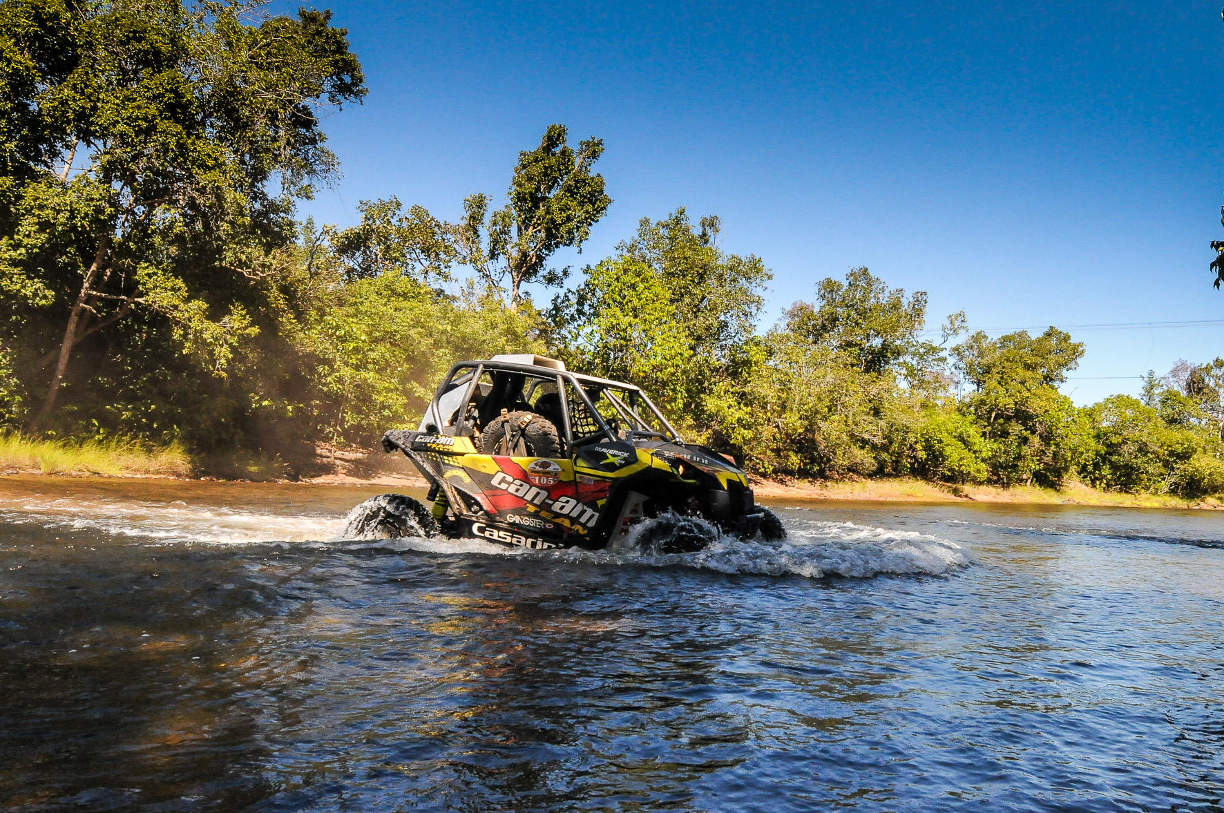 Deninho Casarini no Rally Baja Jalapão 2016 a bordo do UTV Can-Am Maverick Turbo Crédito: Doni Castilho/DFotos