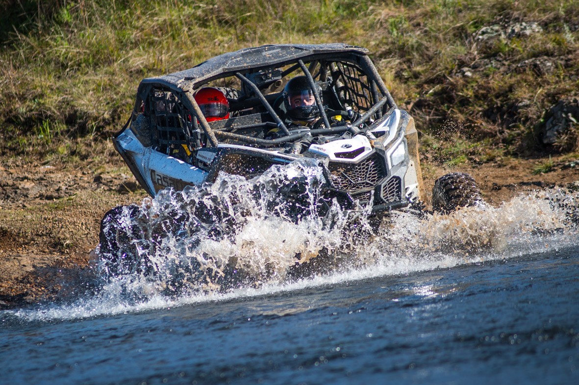 Deninho Casarini/Luis Felipe Eckel a bordo do Can-Am Maverick X3 no Rally Rota SC 2017 Crédito: Gustavo Epifânio/DFotos
